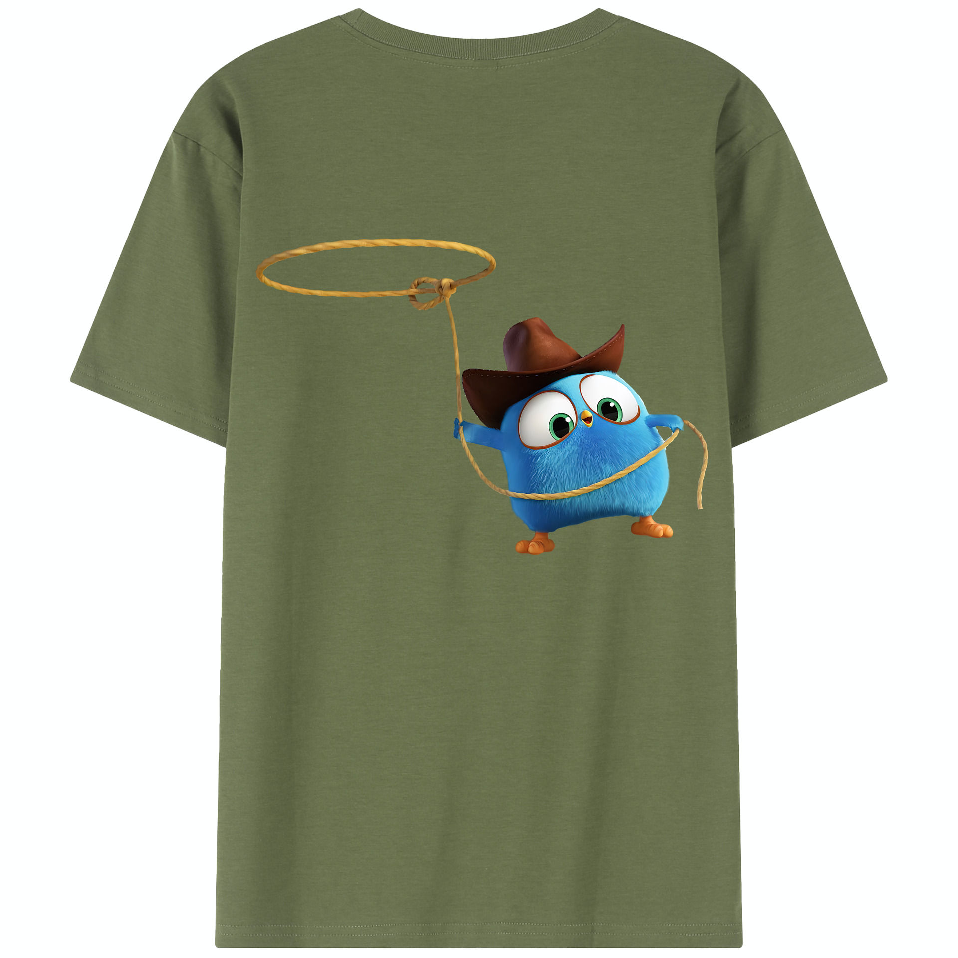 （画像用） Angry Birds アングリーバード 綿100％半袖Tシャツ（背面プリント）